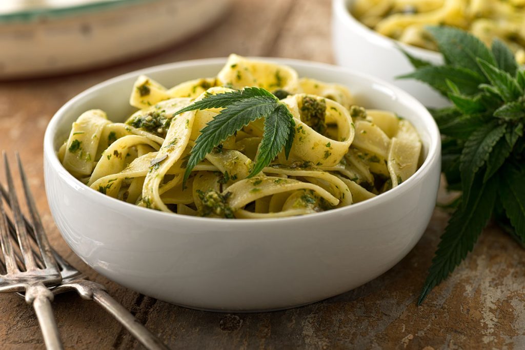 Pasta with MJ leaf